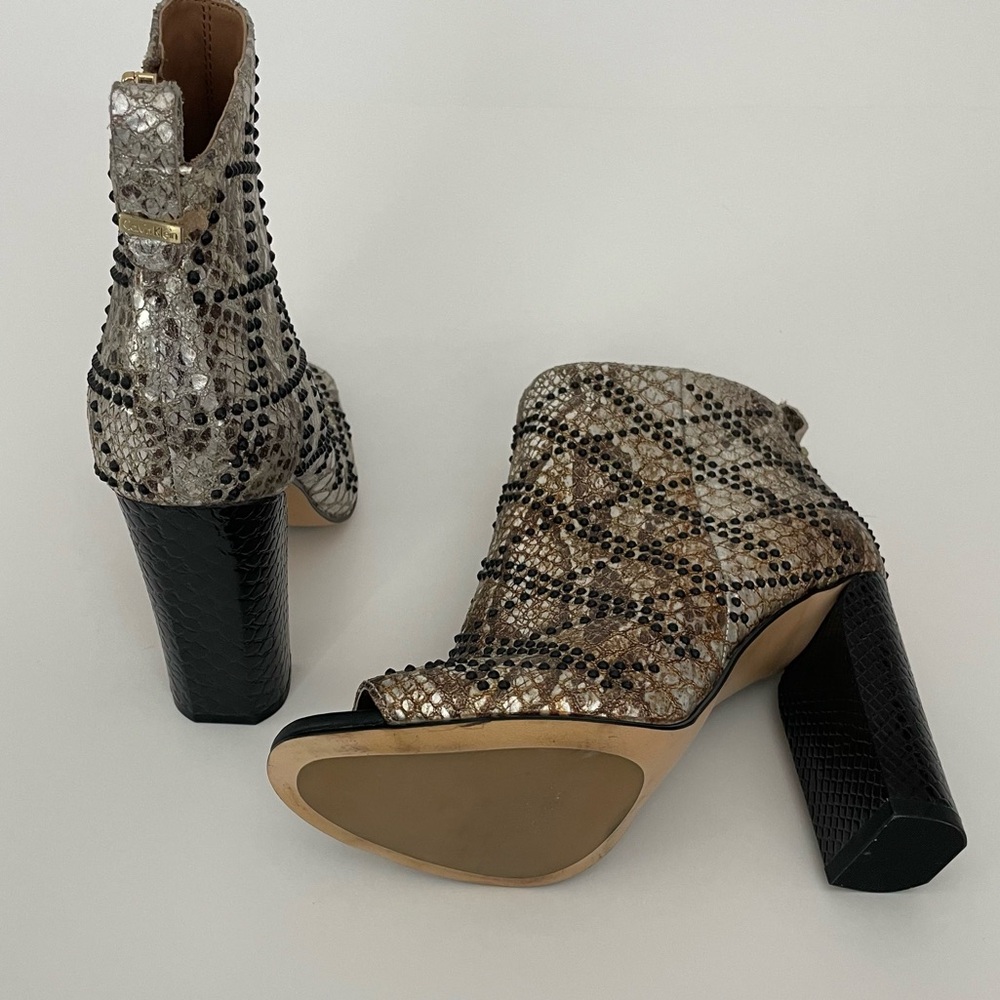 NEW!! Calvin Klein Jules Snakeskin Bootie!! Rhinestone studded - Picture 5 of 6